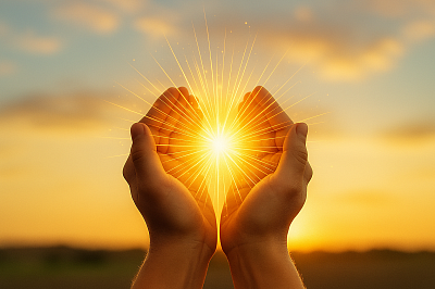 Radiant healing energy symbolizing emotional restoration at Leading Edge Hypnotherapy&mdash;where transformation begins within.